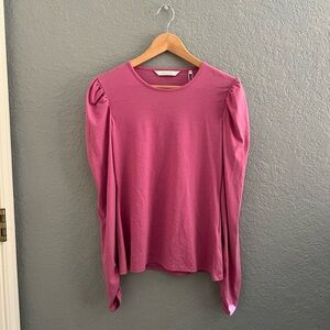 Rebecca Taylor • Ruched Long Sleeve Top Orchid Size M NWT